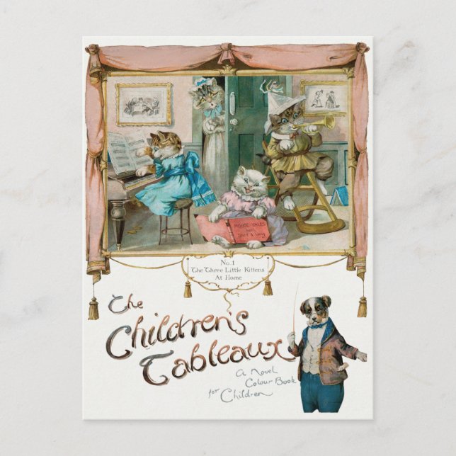 Cartão Postal Gatos Antigos (Frente)