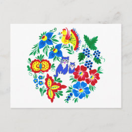 Cartão Postal Gatos Azuis, Arte Folclórica 