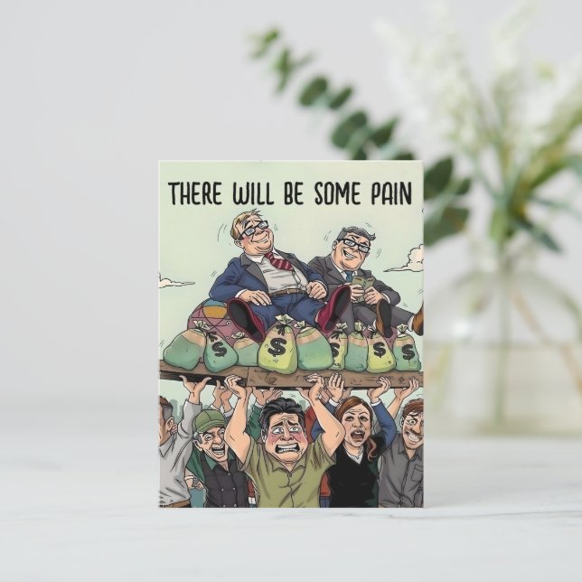 Cartão Postal Gatos De Gato Gordo Com Tumor Dor (Em pé/Frente)