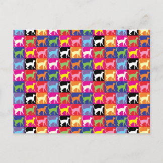Cartão Postal Gatos de pop