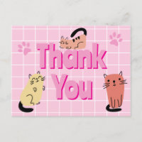 Gatos Doodle Obrigado