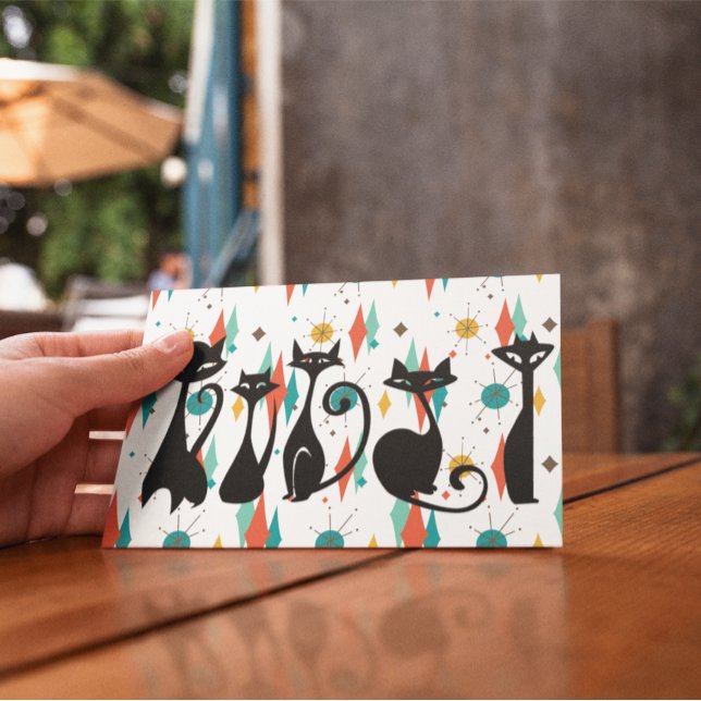 Cartão Postal Gatos Legal Modernos do Século médio (Criador carregado)