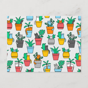 Cartão Postal Gatos nos pântanos