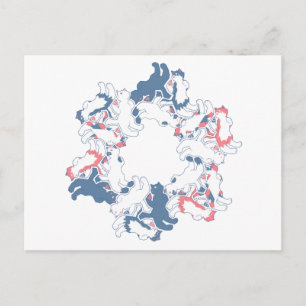 Cartão Postal Gatos preguiçosos rodando