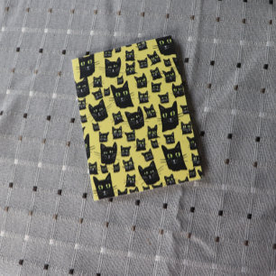 Cartão Postal Gatos Pretos Assustadores