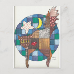 Cartão Postal Gatos - Quilados