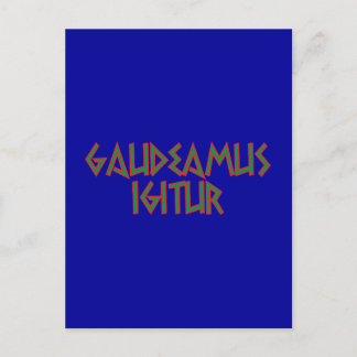 Cartão Postal gaudeamus igitur Latein latein