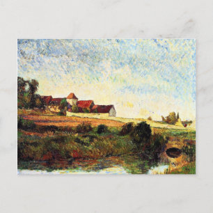 Cartão Postal Gauguin - A Fazenda no Grue, famosa pintura