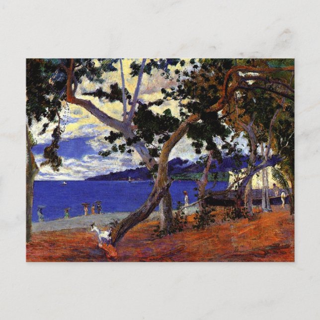 Cartão Postal Gauguin - Coastal Landscape from Martinique (Frente)