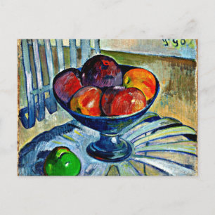 Cartão Postal Gauguin - Fruta Dish em uma Cadeira de Jardim
