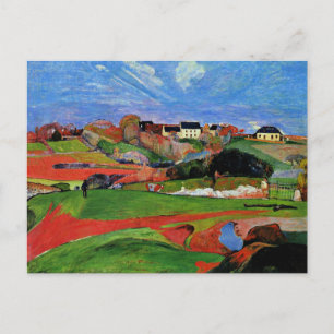 Cartão Postal Gauguin - Paisagem em le Pouldu