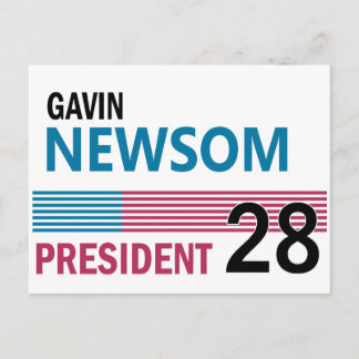 Cartão Postal Gavin Newsom 2028