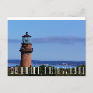 Cartão Postal Gay Cabeça de Luz Martha's Vineyard