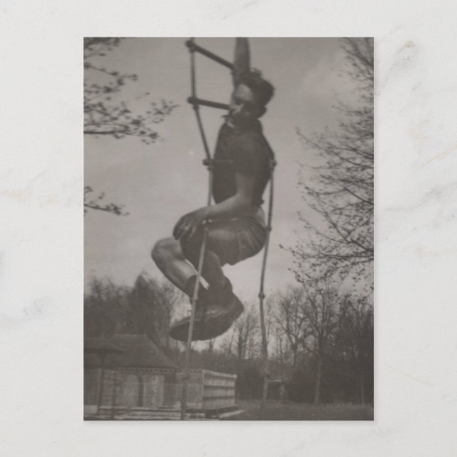 Cartão Postal Gay interessante e fofo atleta brincando (Frente)