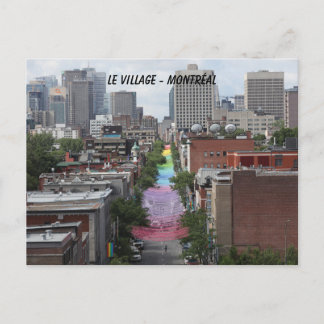 Cartão Postal gay, orgulho, fierté, gay de aldeia, montréal