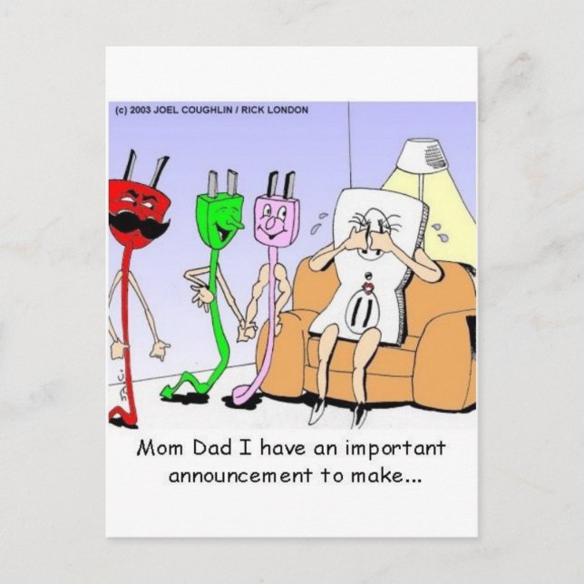 Cartão Postal GAY/Presentes de Lésbicas/de Relacionamento Funny  (Frente)