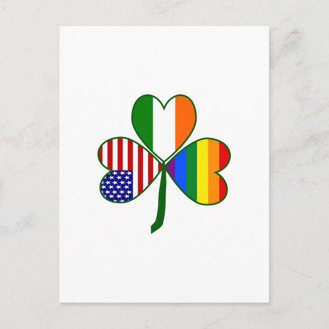 Cartão Postal Gay Shamrock (Frente)