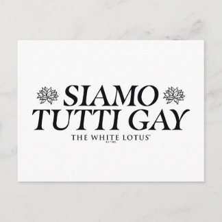 Cartão Postal Gay Siamo Tutti - O Lotus Branco