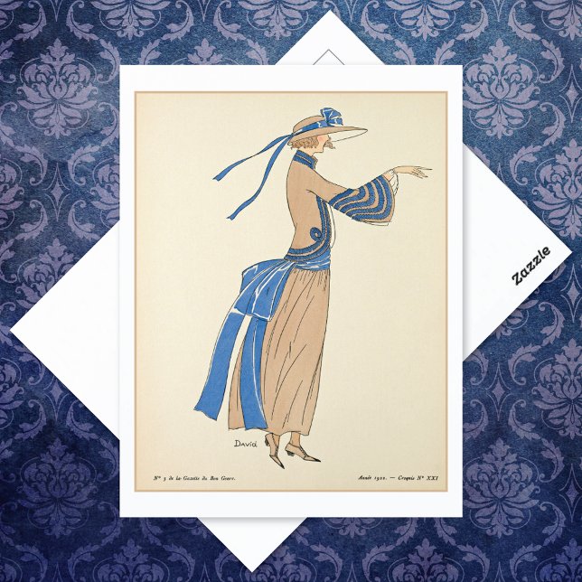 Cartão Postal Gazette Bon Ton Soeurs French Fashion (Criador carregado)