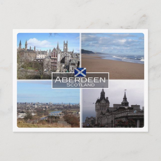 Cartão Postal GB Reino Unido - Escócia - Aberdeen - (Frente)