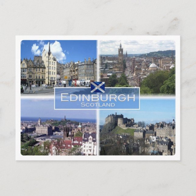 Cartão Postal GB Reino Unido - Escócia - Edimburgo - (Frente)