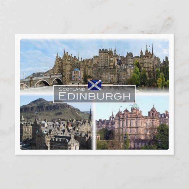 Cartão Postal GB Reino Unido - Escócia - Edimburgo - (Frente)