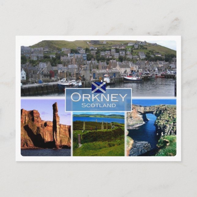 Cartão Postal GB Reino Unido - Escócia - Ilhas Orkney - (Frente)