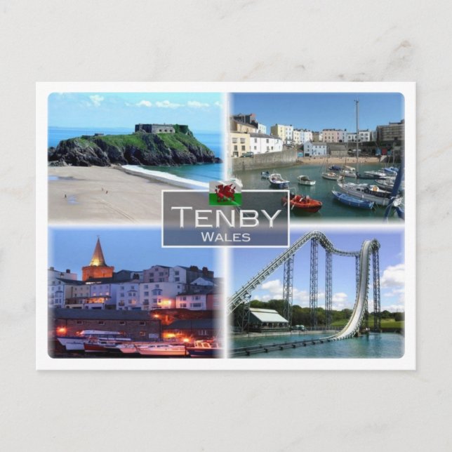 Cartão Postal GB Reino Unido - Gales - Tenby - (Frente)