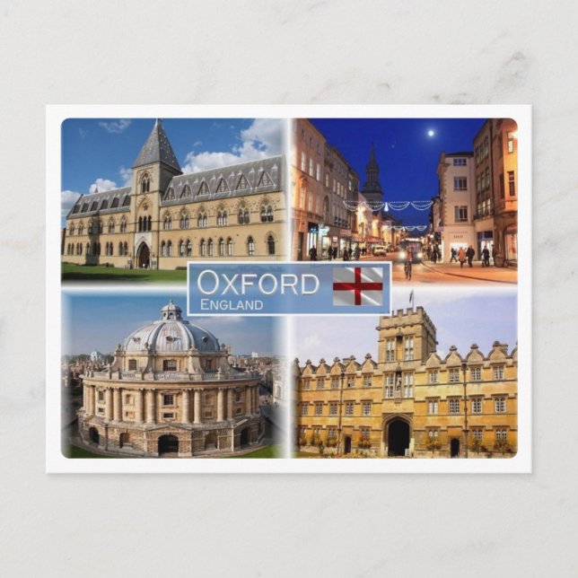 Cartão Postal GB Reino Unido - Inglaterra - Oxford - (Frente)