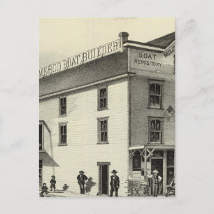 Cartão Postal GC Ormerod, Construtor de Barcos, Asbury Park, NJ