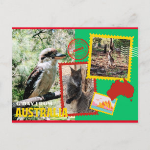 Cartão Postal G'Day da Austrália