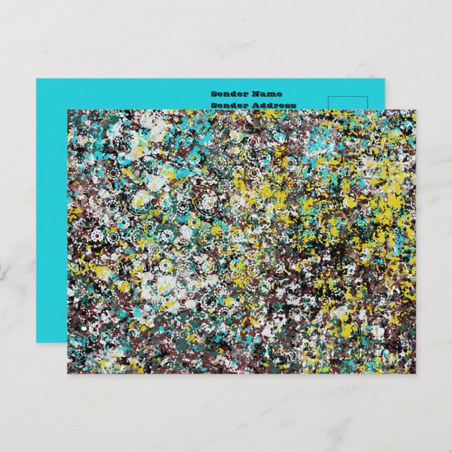 Cartão Postal Geared Toward Abstract Art Design Lover (Frente/Verso)