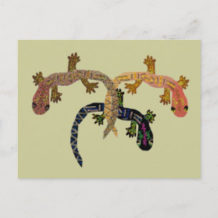 Cartão Postal Gecko Dance