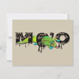 Cartão Postal Gecko no Havaí