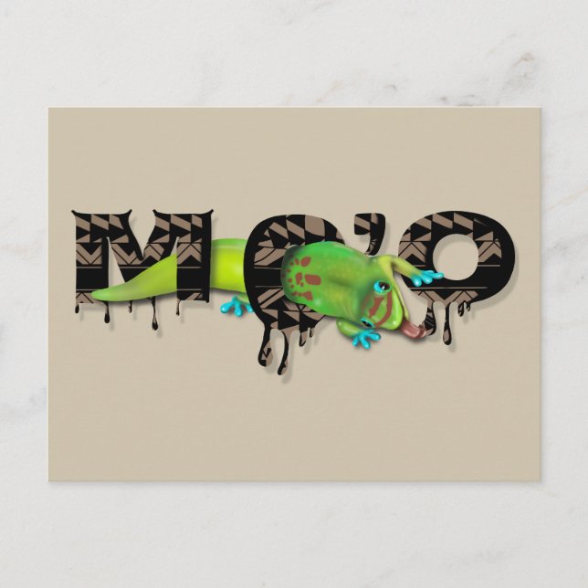 Cartão Postal Gecko no Havaí (Frente)