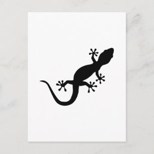 Cartão Postal Gecko preto