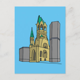 Cartão Postal Gedächtniskirche Berlin