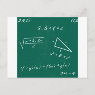 Cartão Postal geek de álgebra professor de matemática