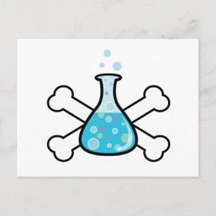 Cartão Postal geek de ciência e design bósseis