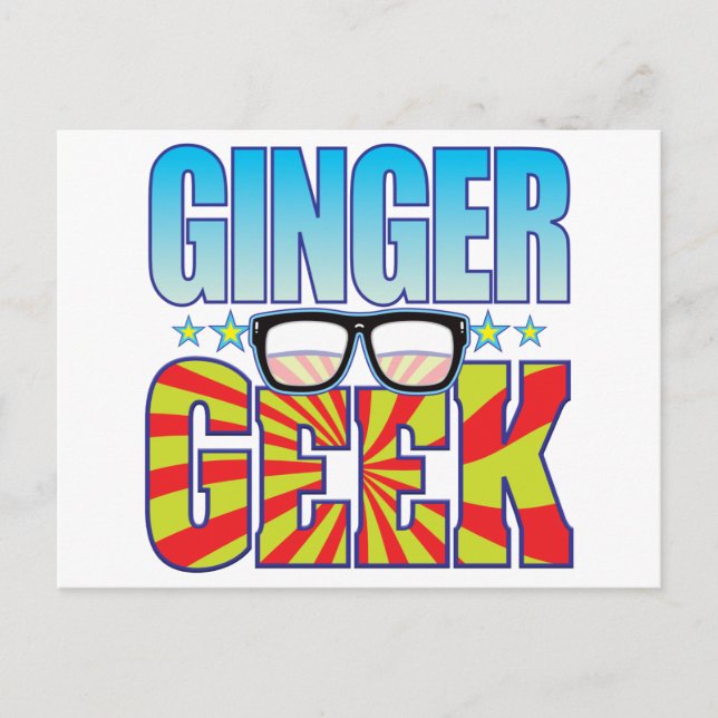Cartão Postal Geek Ginger v4 (Frente)