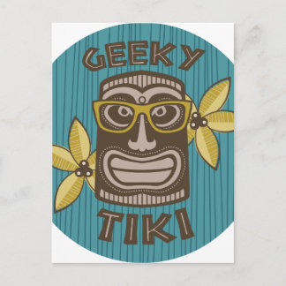 Cartão Postal Geeky Tiki