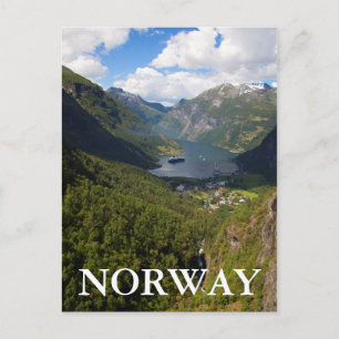 Cartão Postal Geiranger Fjord, Noruega