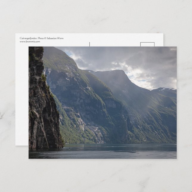 Cartão Postal Geirangerfjorden Noruega (Frente/Verso)