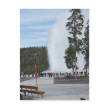Gêiser Old Faithful no Parque Yellowstone