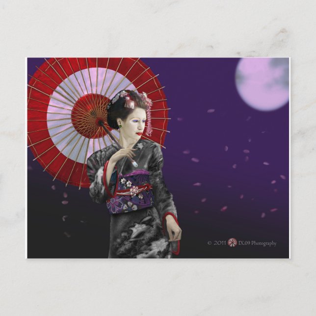 Cartão Postal Geisha (Frente)