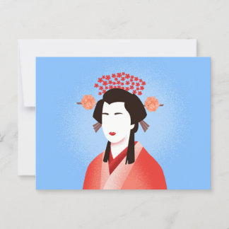 Cartão Postal Geisha