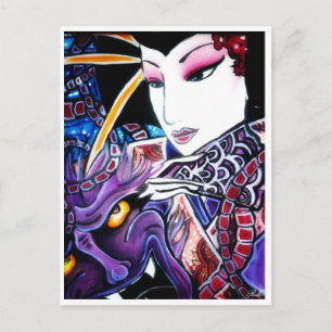 Cartão Postal geisha