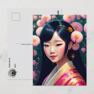 Cartão Postal Geisha com dandélions, Pós-cruzamento