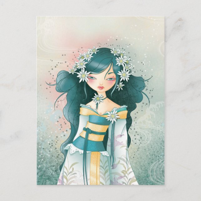 Cartão Postal Geisha Edelweïss (Frente)