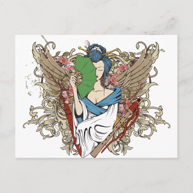 Cartão Postal Geisha Gifts (Frente)